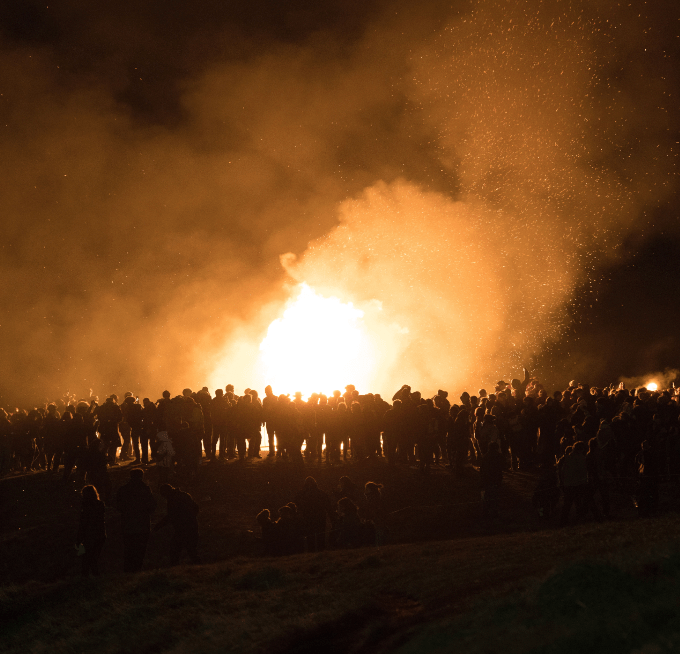 Samhuinn Fire Festival on Calton Hill in Edinburgh
