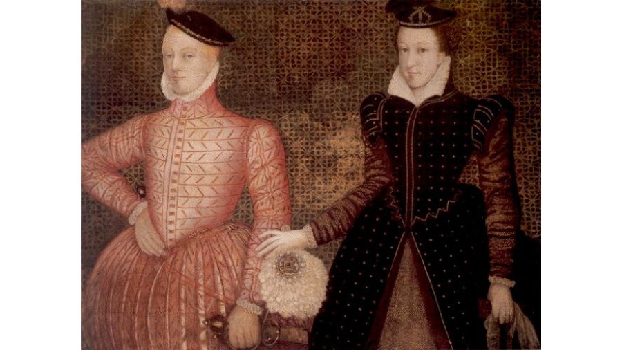 A portrait of Mary Queen of Scots and Lord Darnley.