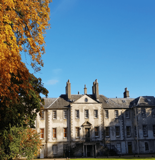 Newhailes house in Musselburgh during Autumn